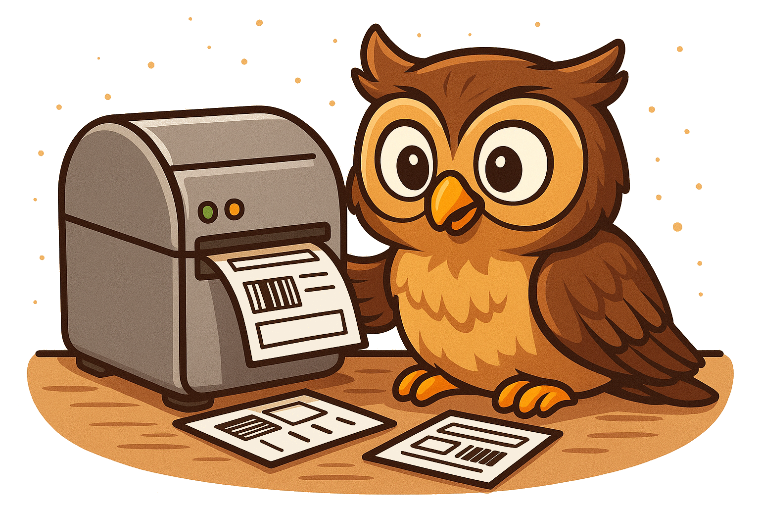 Owl Busy At Work
